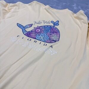 Blue 84 Punta Gorda Florida Whale Graphic Long Sleeve T-Shirt Yellow XL